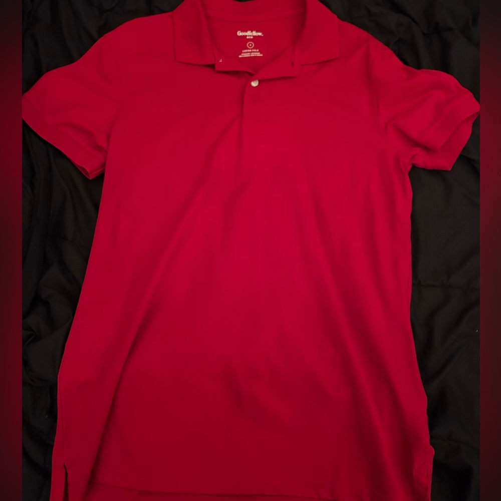 Men’s medium red polo shirt